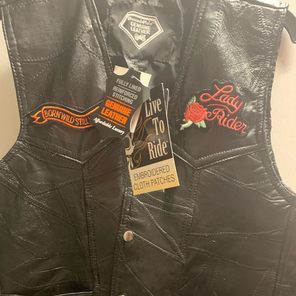 Genuine leather HD vest